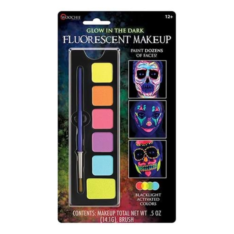 Glow in the Dark Fluorescent Costume Makeup Palette