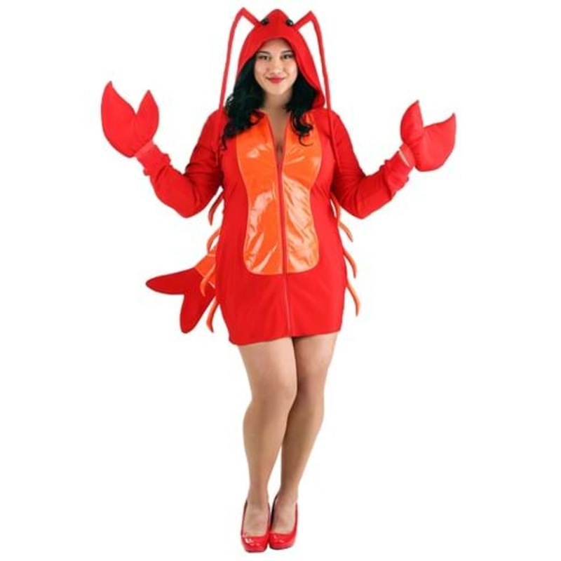 Plus Size Glamorous Lobster Women's Costume