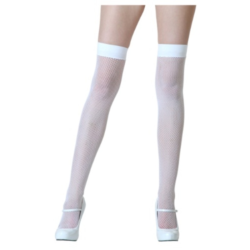 Women's Thigh High White Stockings