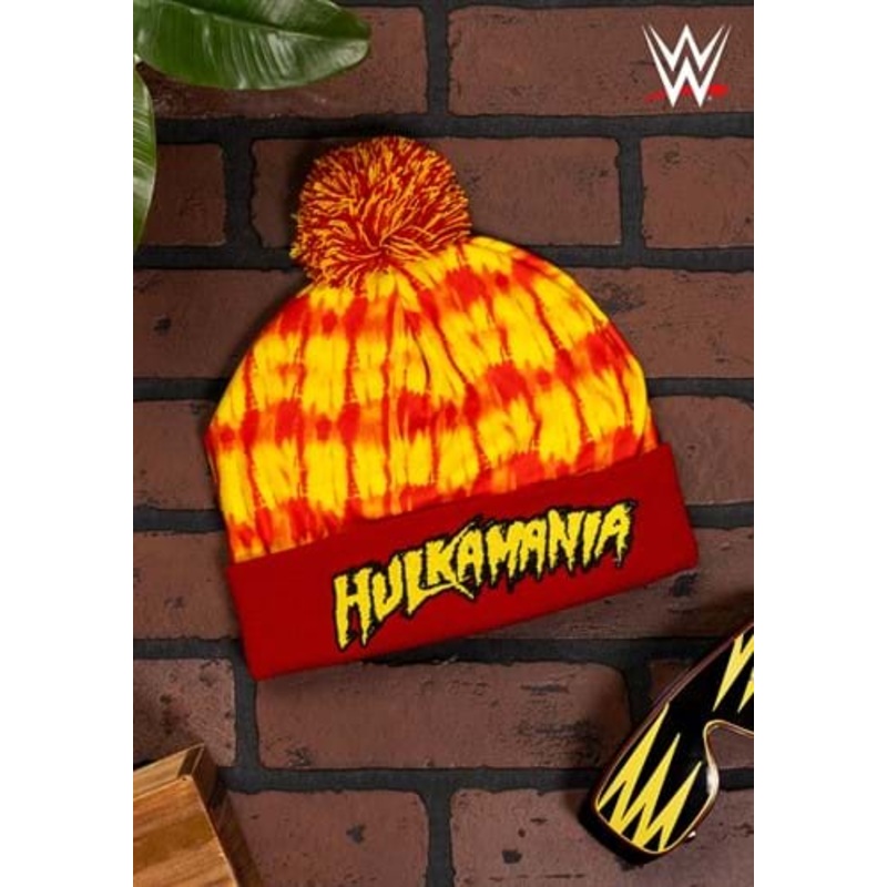 WWE Adult Hulk Hogan Hulkamania Knit Hat