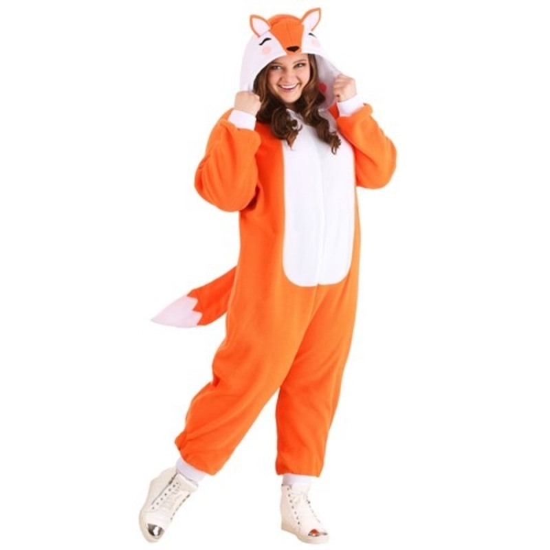 Adult Plus Size Cozy Fox Costume
