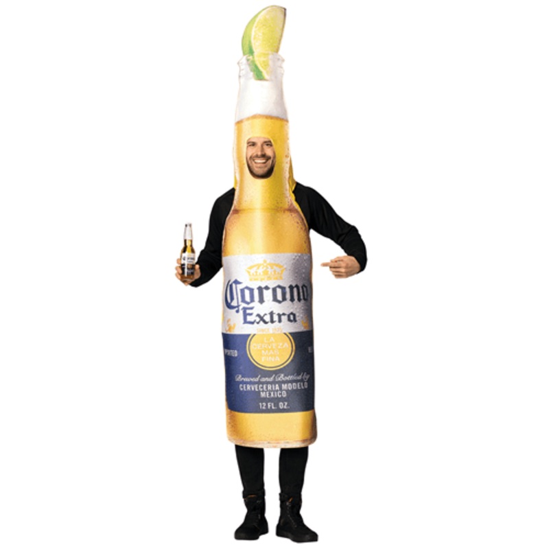 Adult Corona Extra Bottle with Lime Costume
