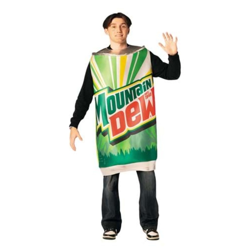 Adult Mountain Dew Can Costume