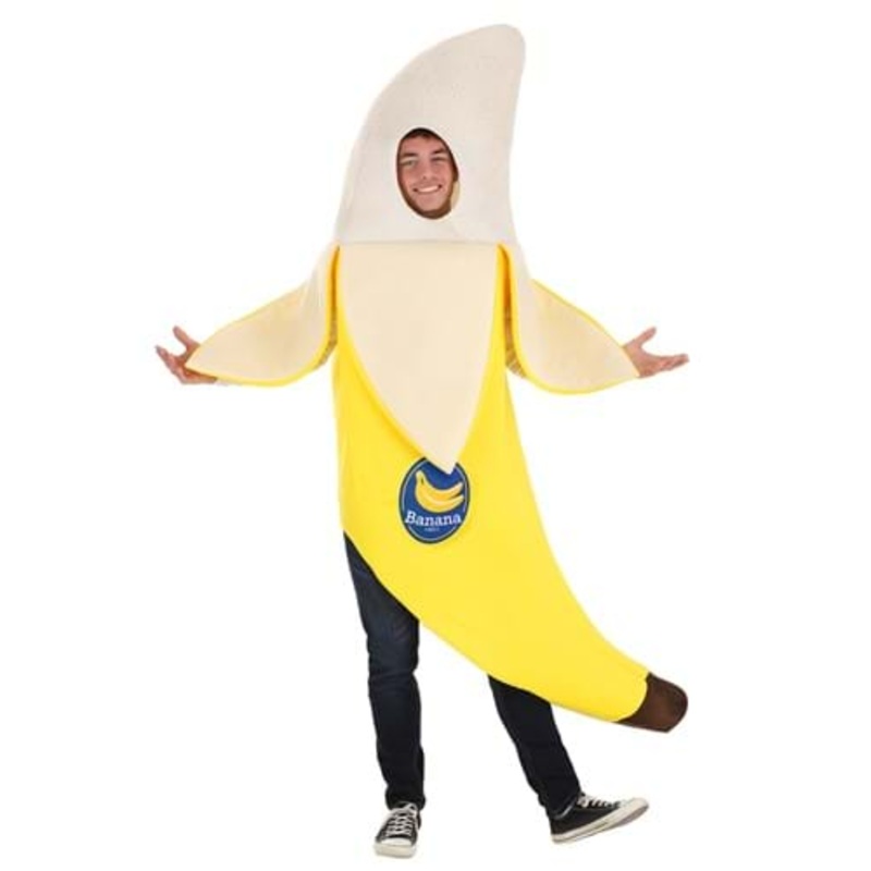 Peeled Banana Costume for Adults