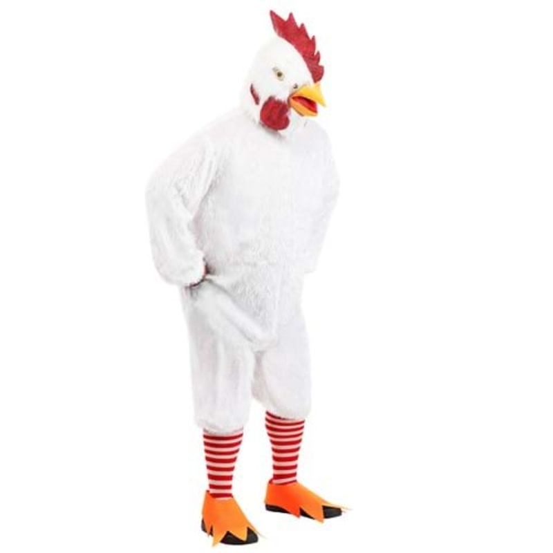 Plus Size White Rooster Adult Costume