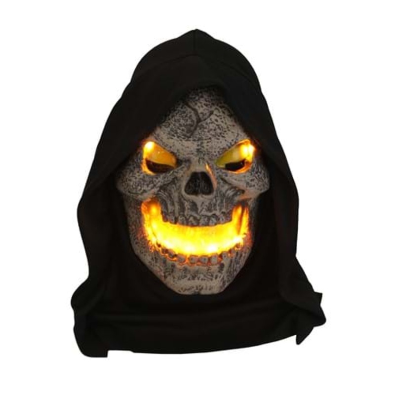 Fire Fiend Flaming Skull Mask