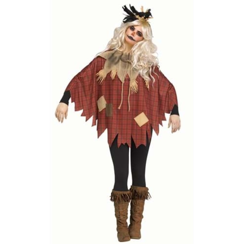 Plus Size Scarecrow Poncho for Women