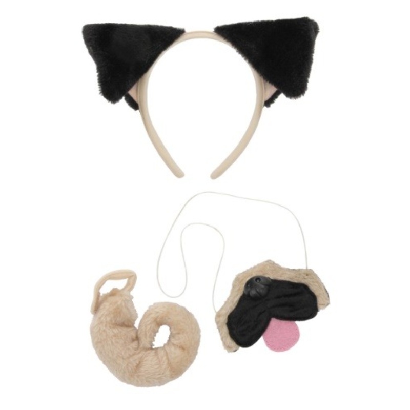 Pug Kit with Ears Headband Nose and Tail