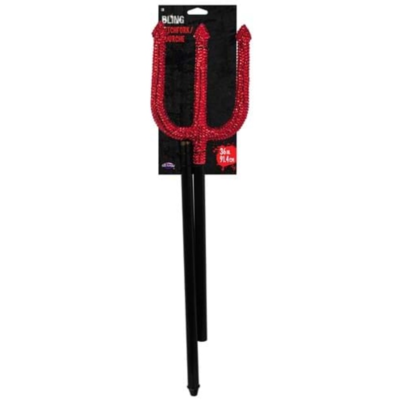 Rhinestone Devil Pitchfork Costume Accessory Standard