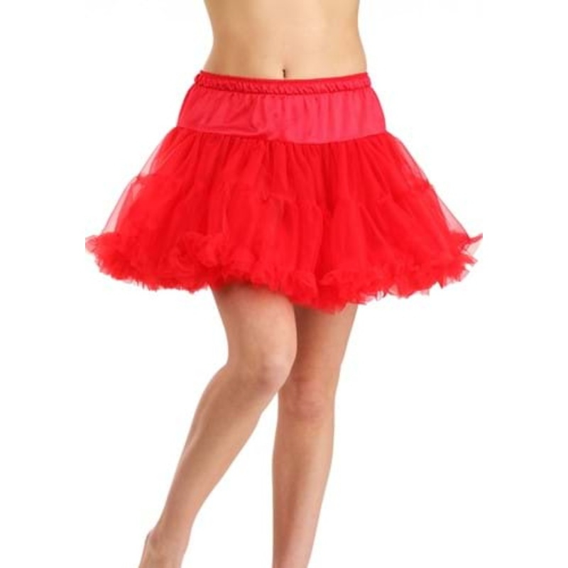 Women's Short Red Costume Petticoat Standard