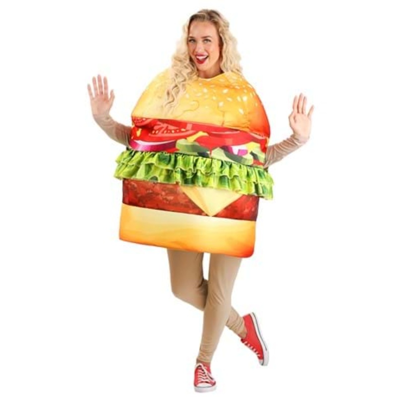 Adult Deluxe Hamburger Costume Standard