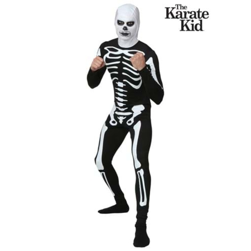 Adult Karate Kid Skeleton Costume Suit X-Small