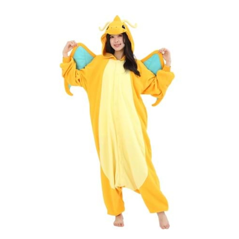 Adult Pokmon Dragonite Kigurumi Costume Onesie Standard