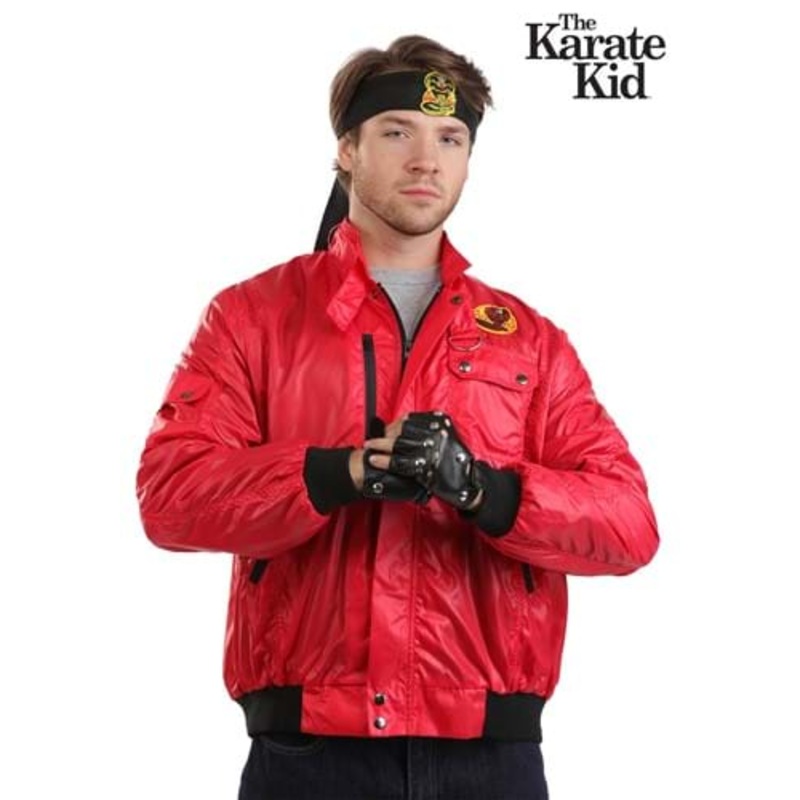 Karate Kid Red Cobra Kai Jacket Costume for Adults X-Small