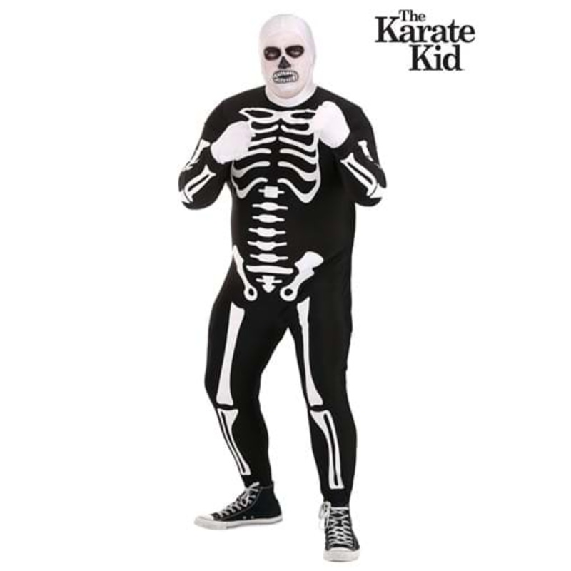 Plus Size Adult Authentic Karate Kid Skeleton Suit 2X