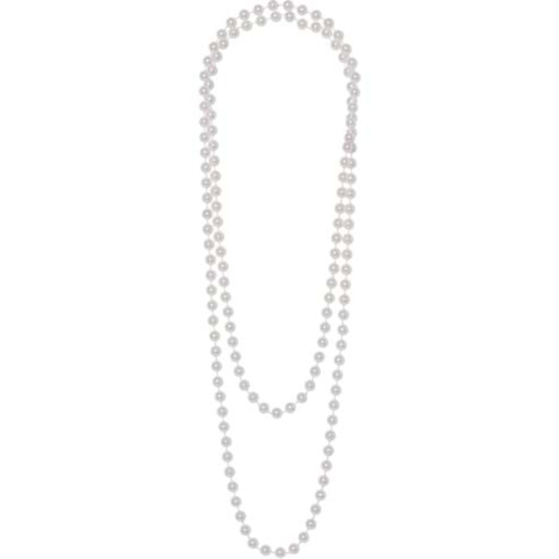 Women's 1920s Faux Pearl Costume Necklace Standard