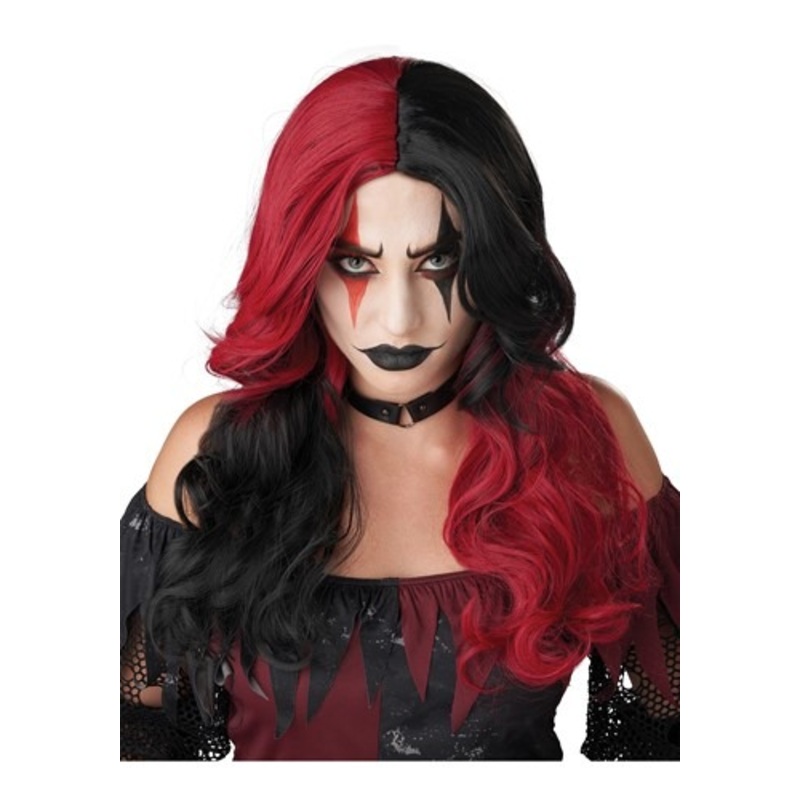 Women's Psycho Jester Costume Wig Standard