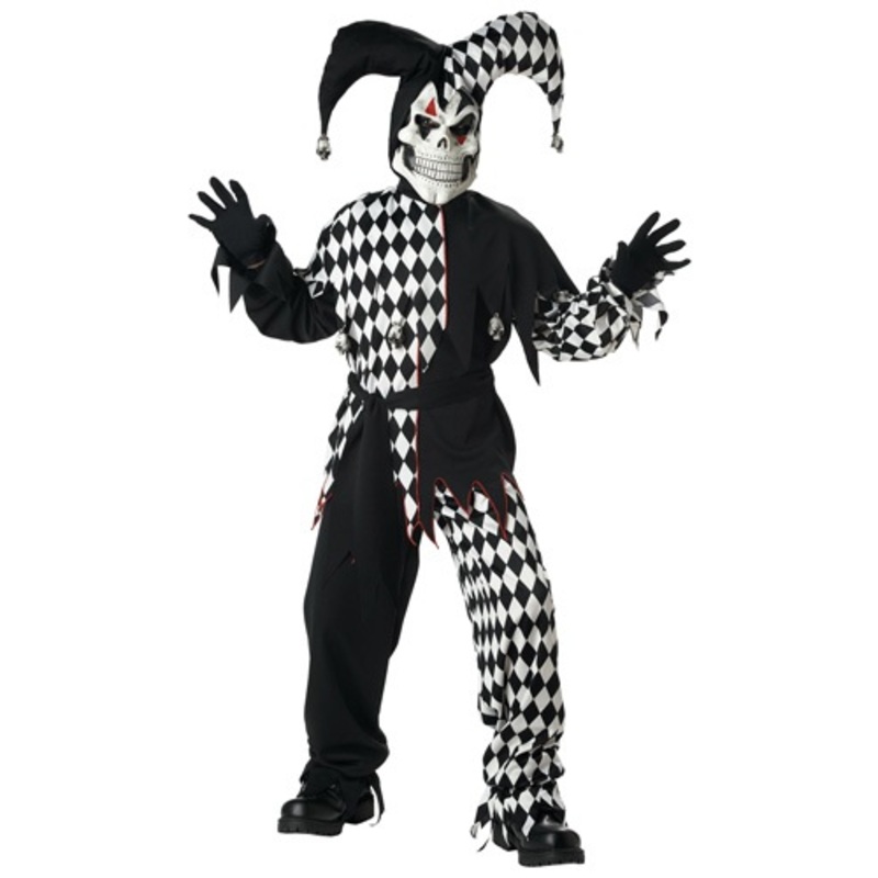 Dark Jester Costume for Kids Medium (8-10)