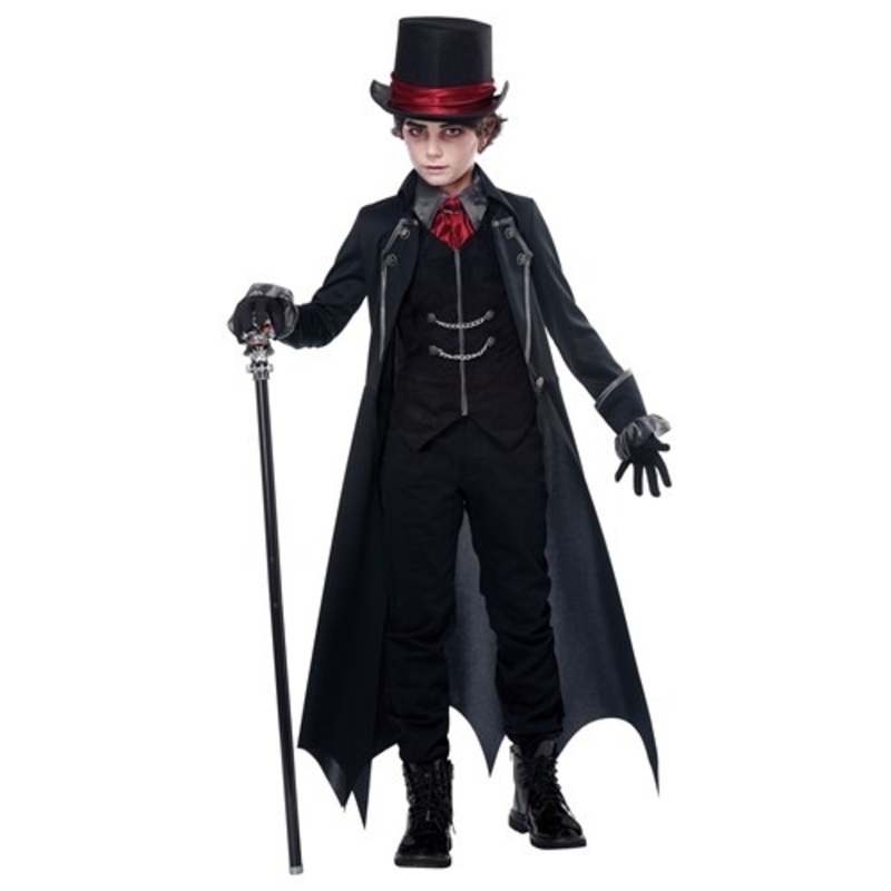 Gothic Vampire Costume for Boys Medium