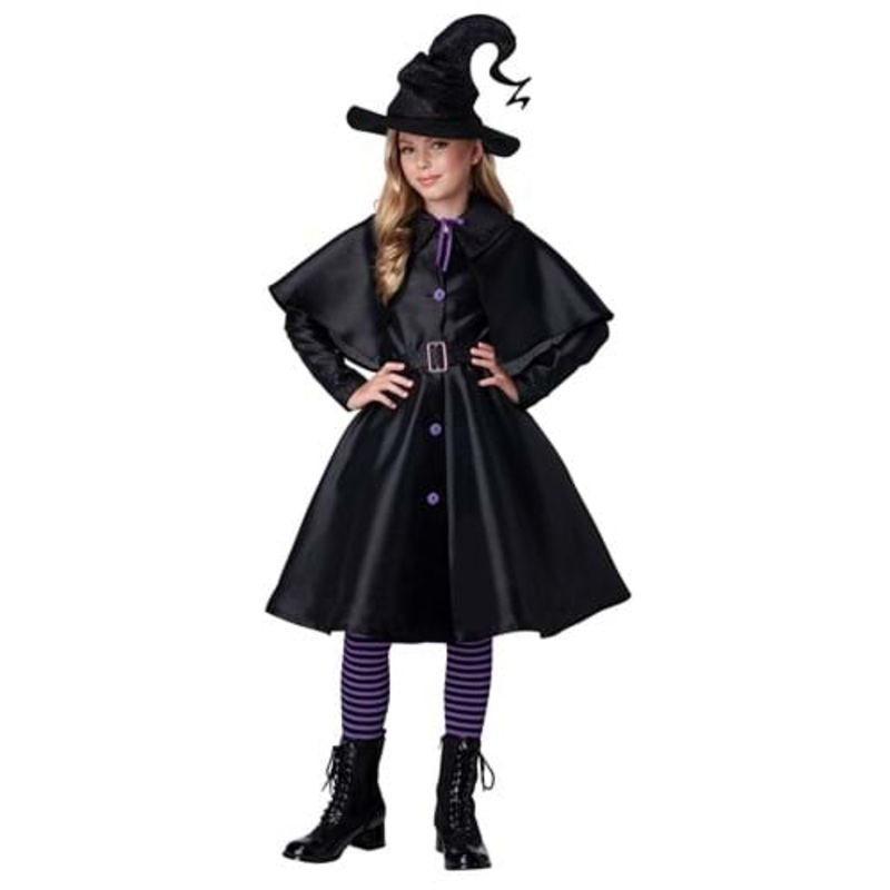 Witch's Coven Coat Costume for Girls Small