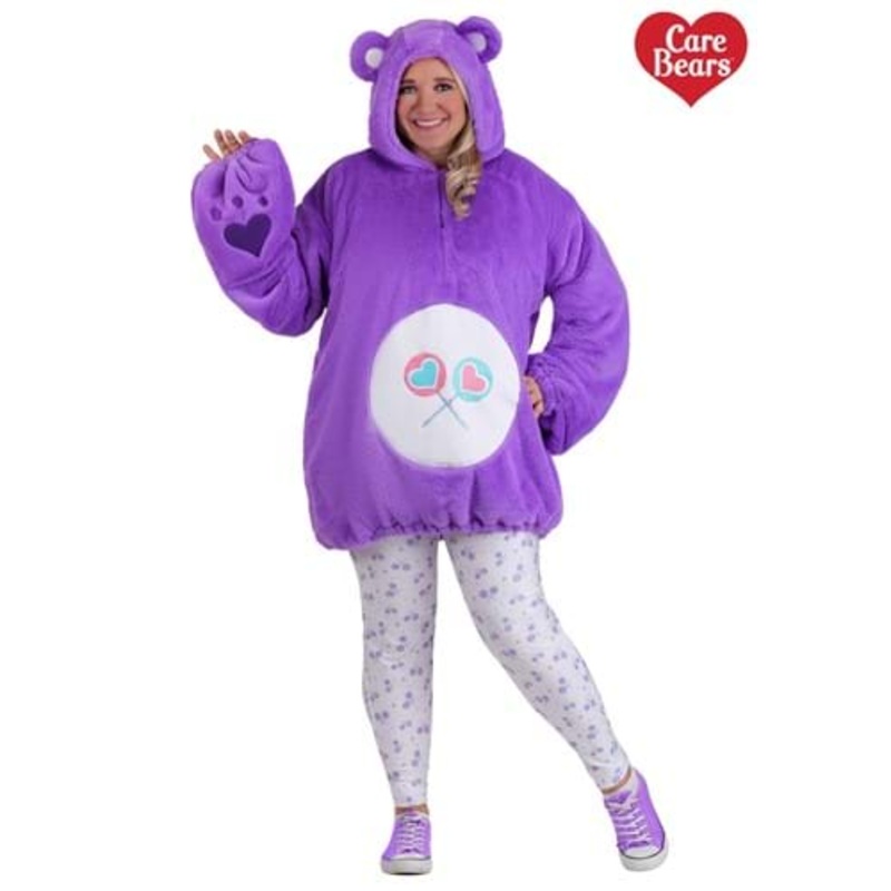 Plus Size Care Bears Deluxe Share Bear Hoodie Women's Costume 1X