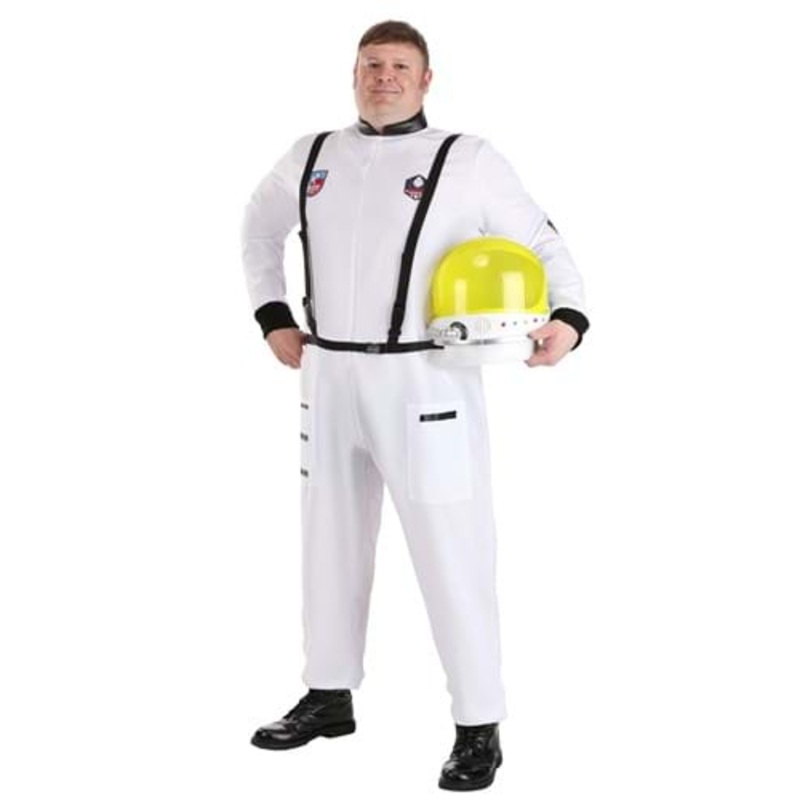 Plus Size Classic White Astronaut Adult Costume 2X