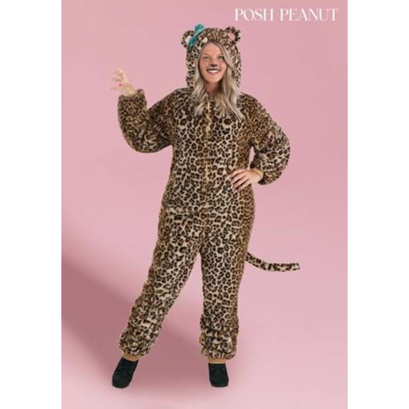 Posh Peanut Lana Leopard Costume for Plus Size Women 1X
