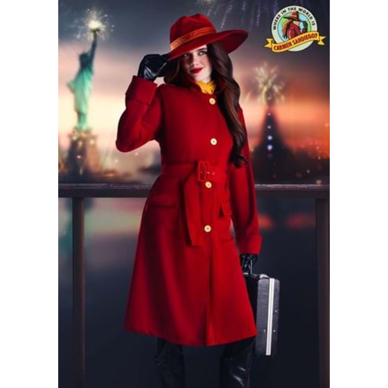 Authentic Carmen Sandiego Costume for Women X-Small