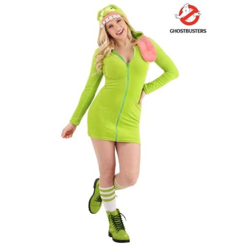 Ghostbusters Slimer Hoodie Women's Costume X-Small