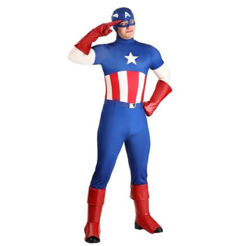Premium Marvel Captain America Costume for Men Small