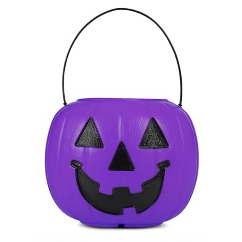 Purple Pumpkin Treat Bucket Standard
