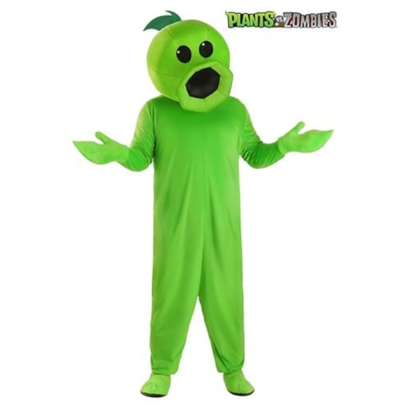 Adult Plus Size Plants Vs Zombies Peashooter Costume 2X