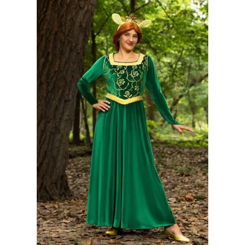 Deluxe Shrek Fiona Costume Dress for Women Small