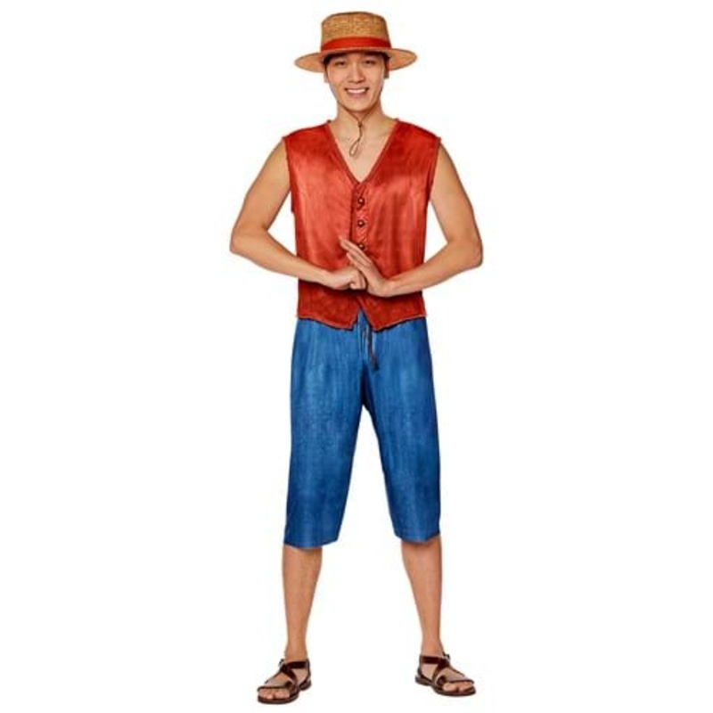 One Piece Luffy Costume for Men Small