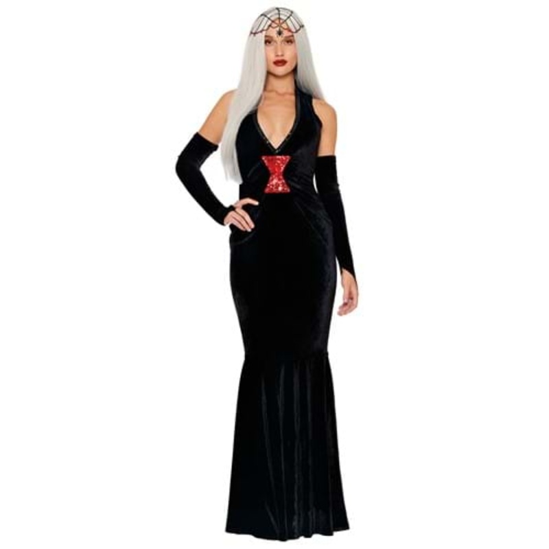 Sexy Horror Story Black Widow Costume for Women Small