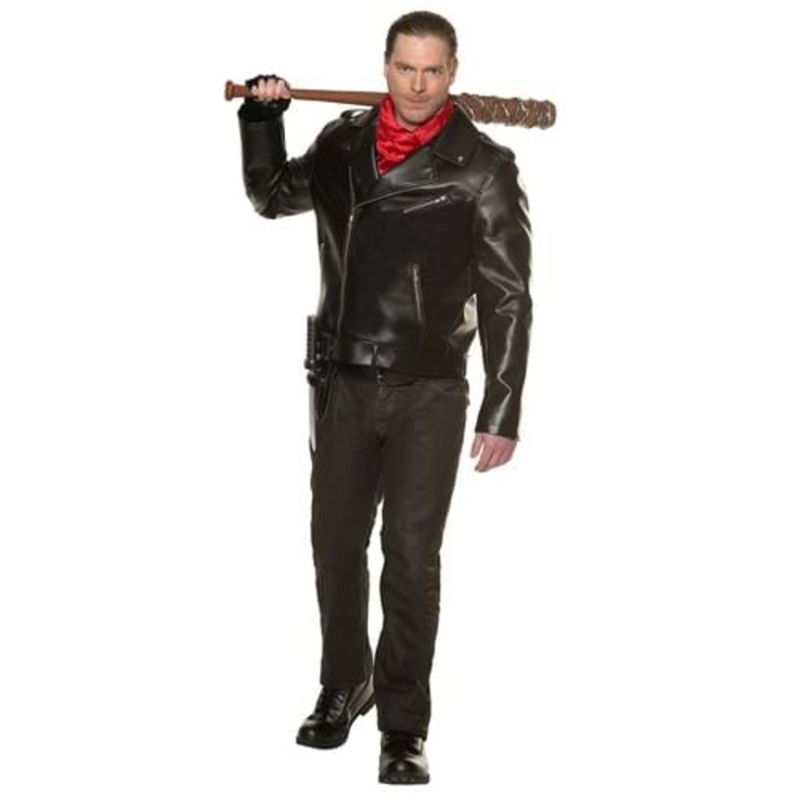 The Walking Dead Negan Biker Jacket Costume for Men Standard