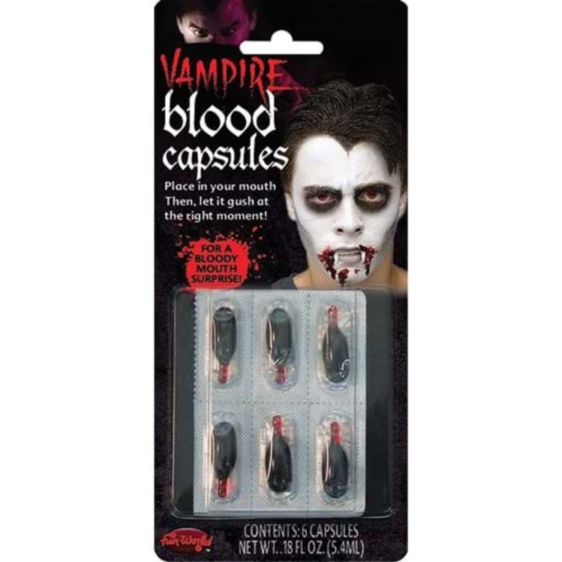 Vampire Blood Capsules Costume Accessory Standard