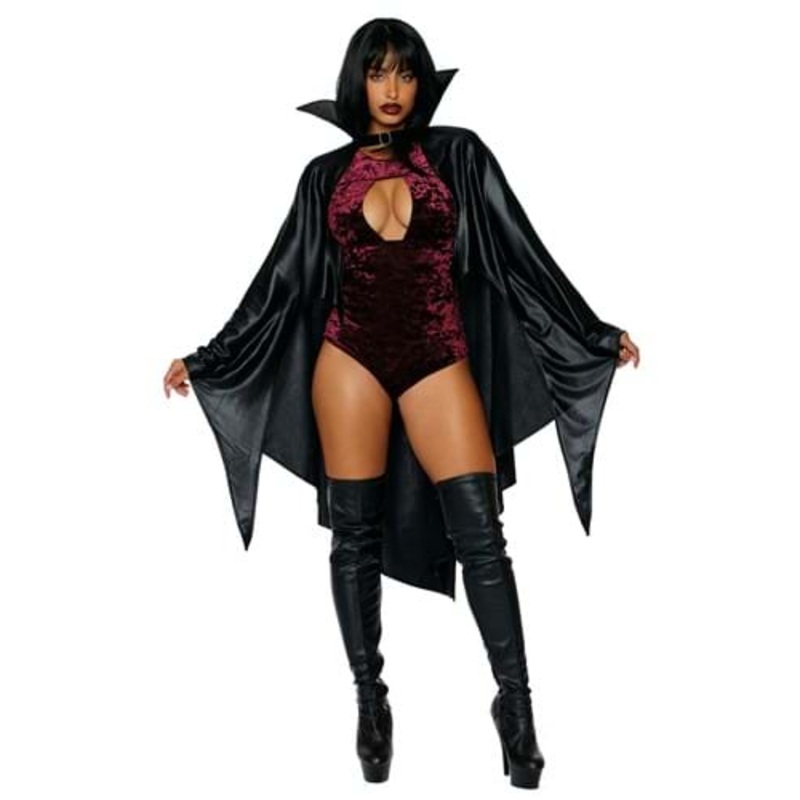 Vampire Poncho Cape Costume for Women Standard