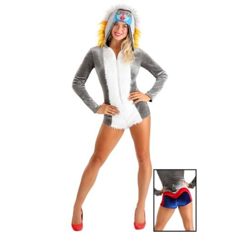 Baboon Costume Romper for Women Small