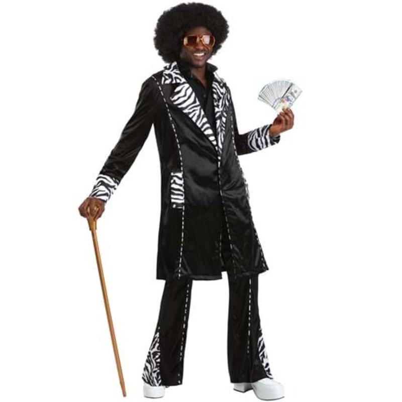 Deluxe Mac Daddy Pimp Costume for Men Small