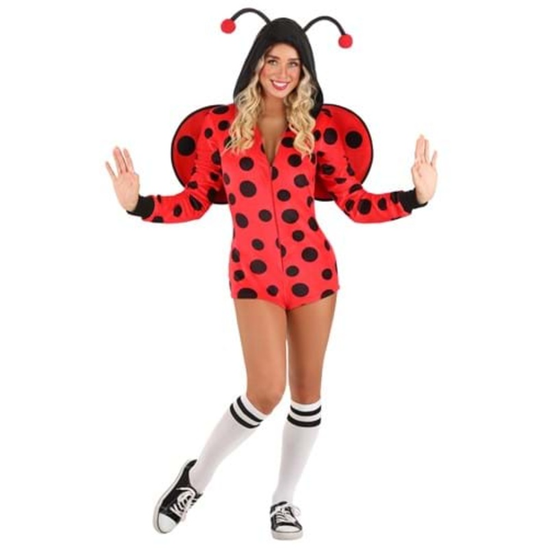 Ladybug Costume Romper for Women Small