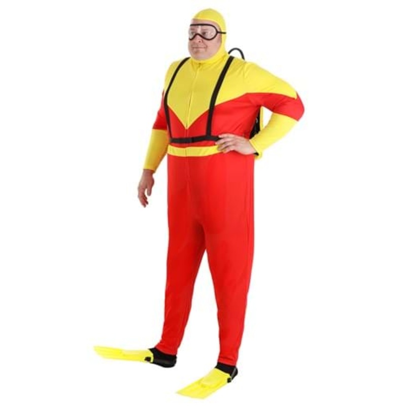 Plus Size Adult Sunny Scuba Diver Costume 2X