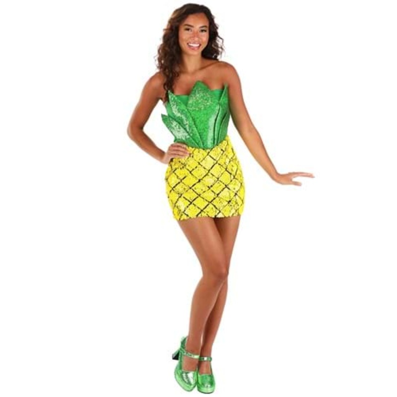 Sequin Pineapple Costume Dress for Women Small