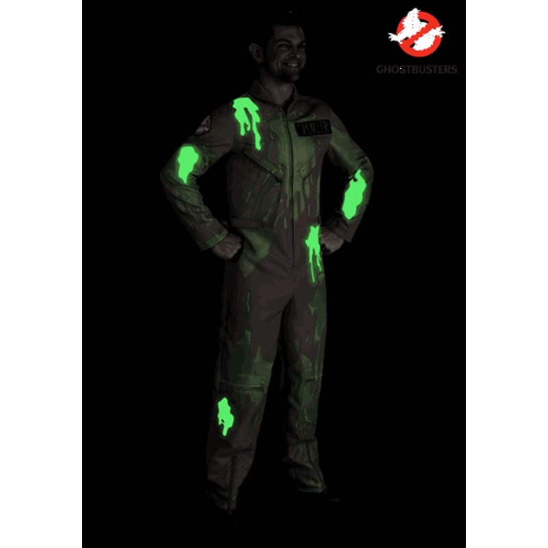 Slime-Covered Ghostbusters Costume for Adults Small