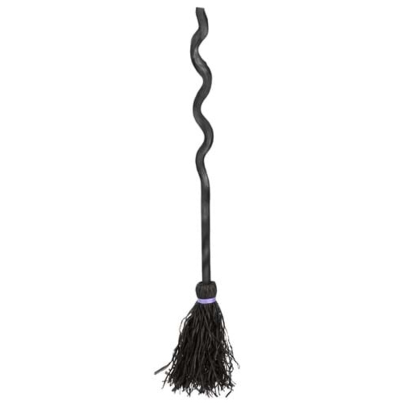 Witch Broom with Spiral Staff Standard
