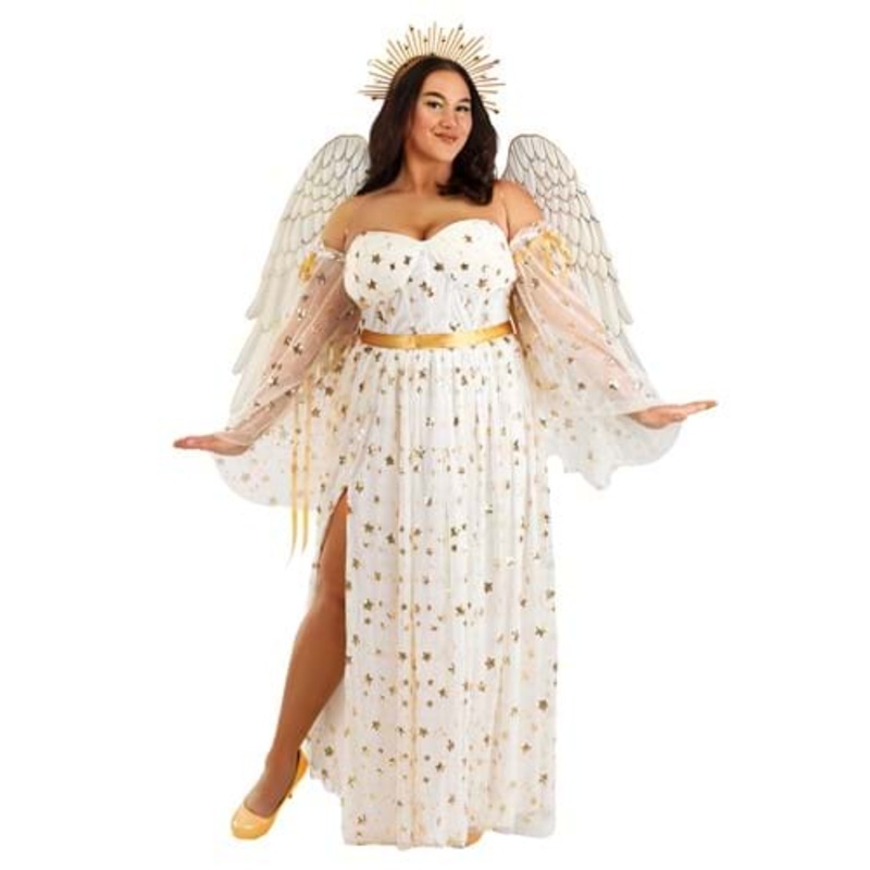 Women's Plus Size Premium Angel Costume 1X