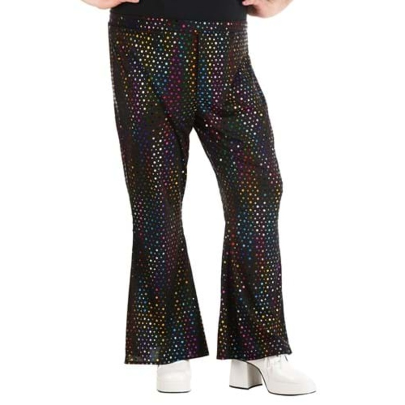 Plus Size Dazzling Disco Costume Pants for Men 2X