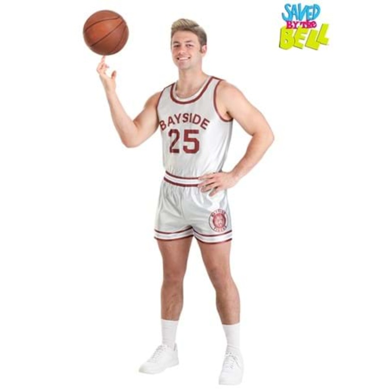 Saved by the Bell Basketball Costume for Men Small