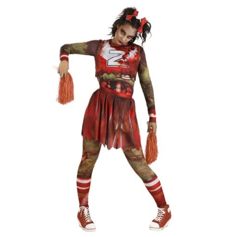 Zombie Cheerleader Costume for Women Small