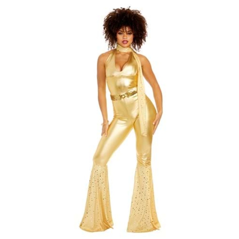 Gold Disco Fox Adult Women's Costume X-Small